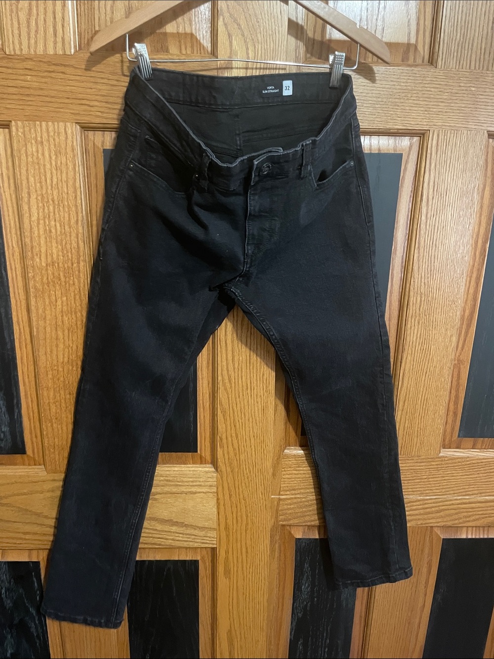 Volvo Men's Black Slim Jeans 32, Slim, Straight Leg
